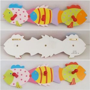Joyson decorative fish hat/coat wall rack